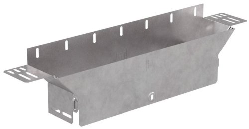 Тройник для лотка вертикальный с крышкой Промрукав Стандарт 400х100 фото Тройник для лотка вертикальный с крышкой Промрукав Стандарт 400х100 картинка